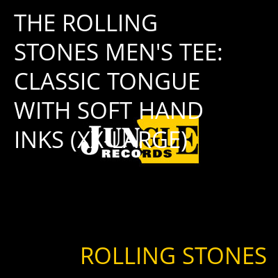 THE ROLLING STONES MEN'S TEE: CLASSIC TONGUE WITH SOFT HAND INKS (XX-LARGE) ROLLING STONES