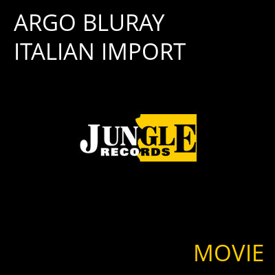 ARGO BLURAY ITALIAN IMPORT MOVIE
