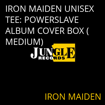 IRON MAIDEN UNISEX TEE: POWERSLAVE ALBUM COVER BOX (MEDIUM) IRON MAIDEN