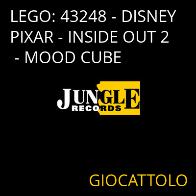 LEGO: 43248 - DISNEY PIXAR - INSIDE OUT 2 - MOOD CUBE GIOCATTOLO