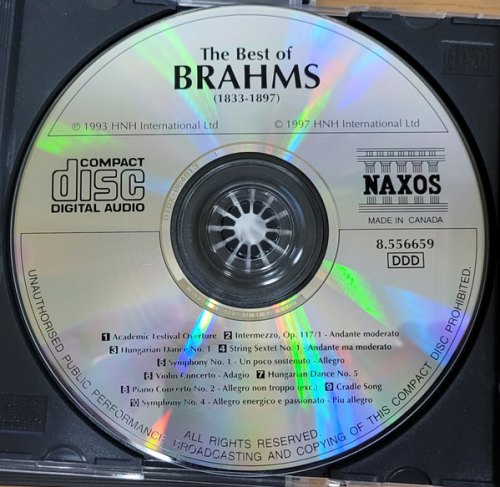 THE BEST OF: ACADEMIC FESTIVAL OVERTURE, INTERMEZZO OP.117, HUNGARIAN DANCES N.1 E N.5, JOHANNES BRAHMS