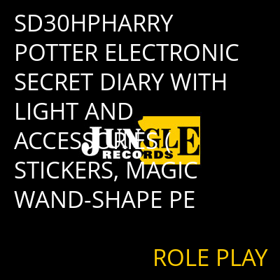 SD30HPHARRY POTTER ELECTRONIC SECRET DIARY WITH LIGHT AND ACCESSORIES (STICKERS, MAGIC WAND-SHAPE PE ROLE PLAY