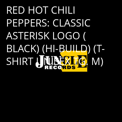 RED HOT CHILI PEPPERS: CLASSIC ASTERISK LOGO (BLACK) (HI-BUILD) (T-SHIRT UNISEX TG. M) -