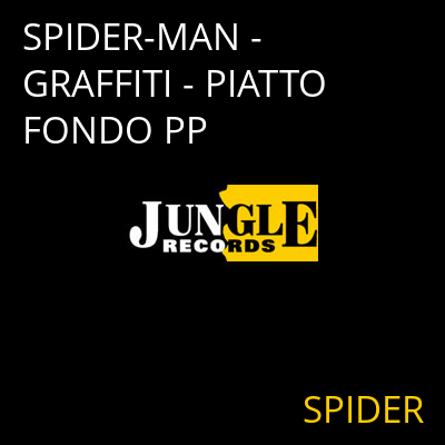SPIDER-MAN - GRAFFITI - PIATTO FONDO PP SPIDER