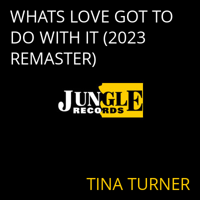 WHATS LOVE GOT TO DO WITH IT (2023 REMASTER) TINA TURNER