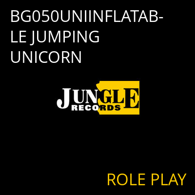 BG050UNIINFLATABLE JUMPING UNICORN ROLE PLAY