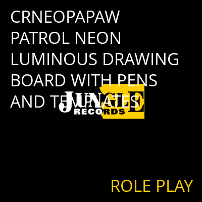 CRNEOPAPAW PATROL NEON LUMINOUS DRAWING BOARD WITH PENS AND TEMPLATES ROLE PLAY
