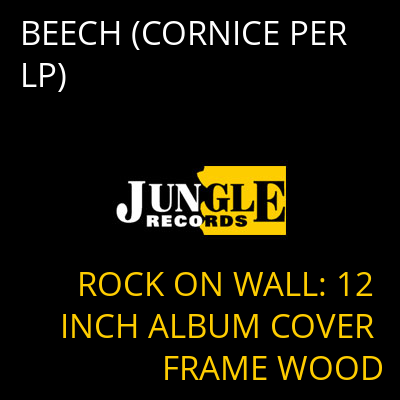 BEECH (CORNICE PER LP) ROCK ON WALL: 12 INCH ALBUM COVER FRAME WOOD