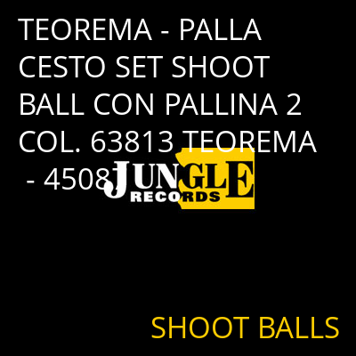 TEOREMA - PALLA CESTO SET SHOOT BALL CON PALLINA 2 COL. 63813 TEOREMA - 45087 SHOOT BALLS