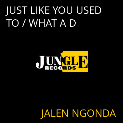 JUST LIKE YOU USED TO / WHAT A D JALEN NGONDA